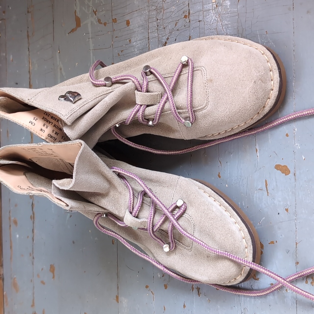 Vintage Hush Puppies Suede Leather Boots - Picture 3 of 10